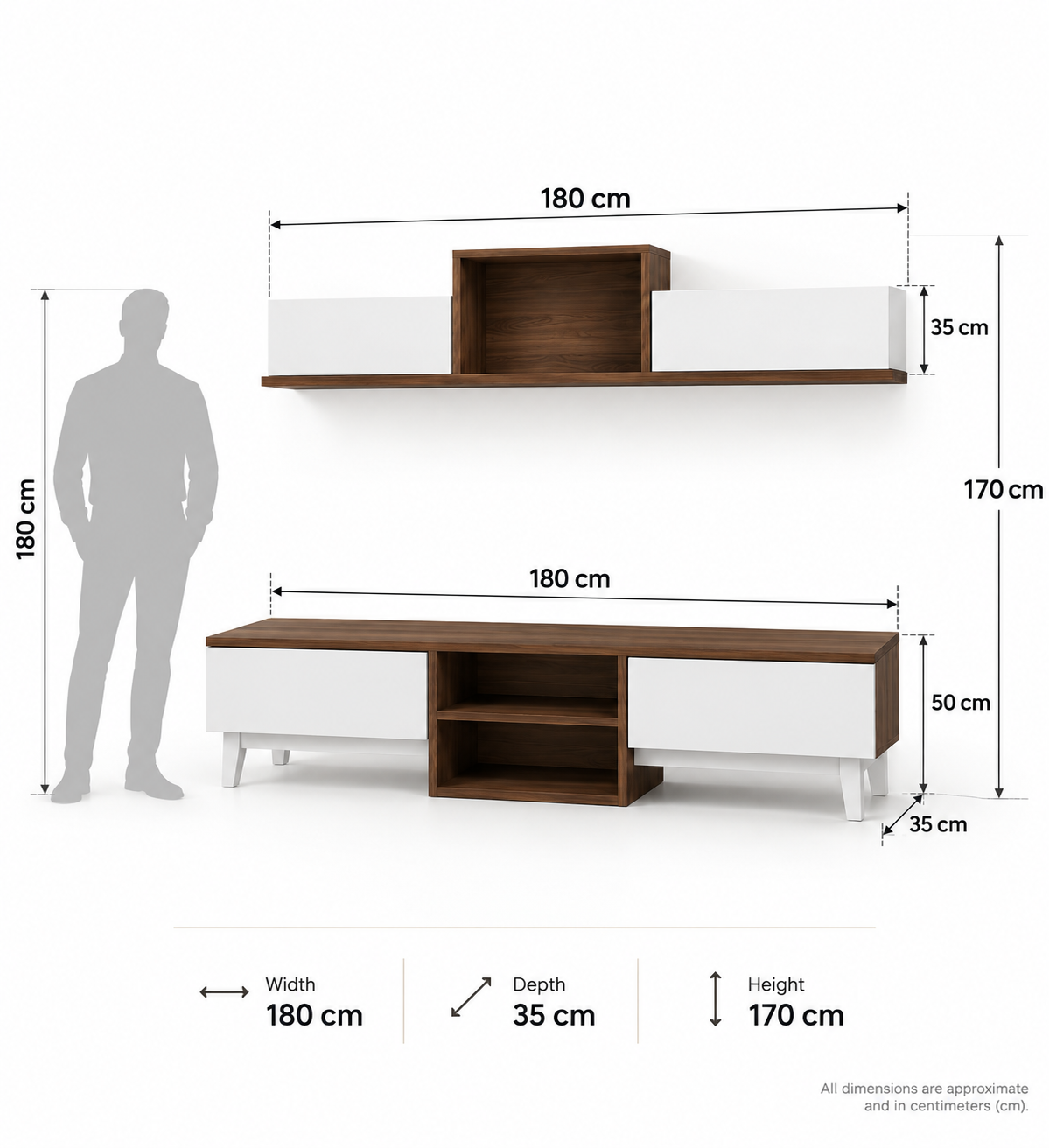Double up tv table