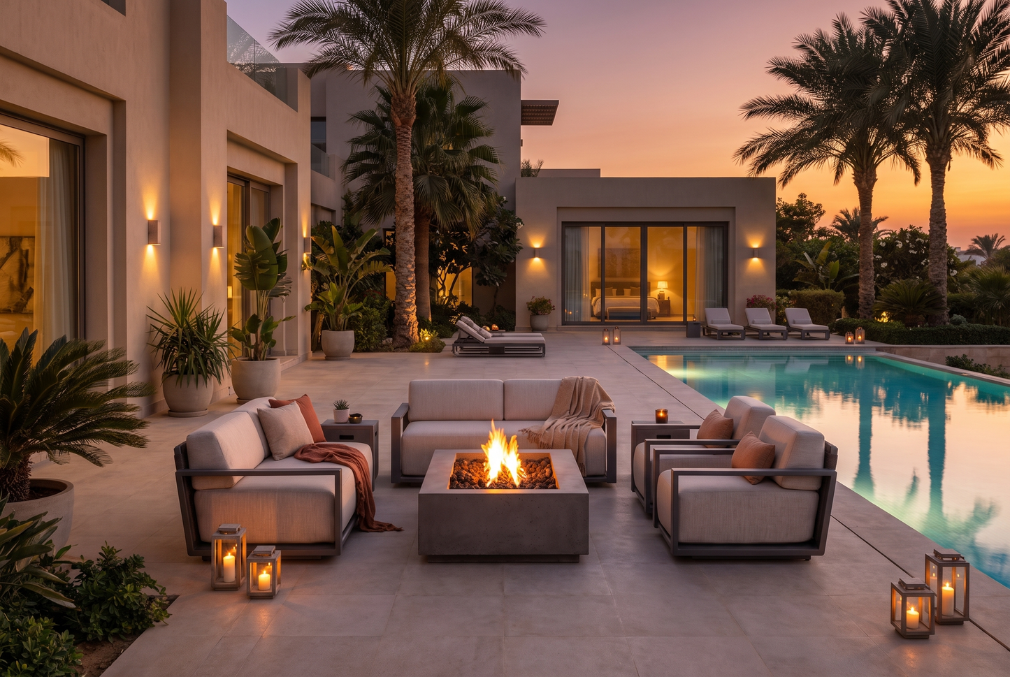 Pentagone Outdoor Set