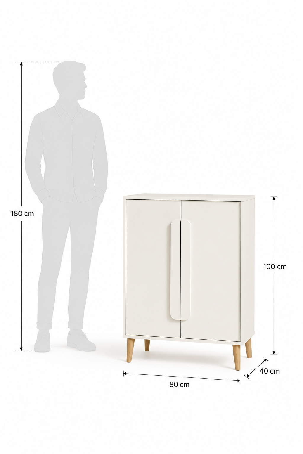 Door&Door Shoe Rack-White
