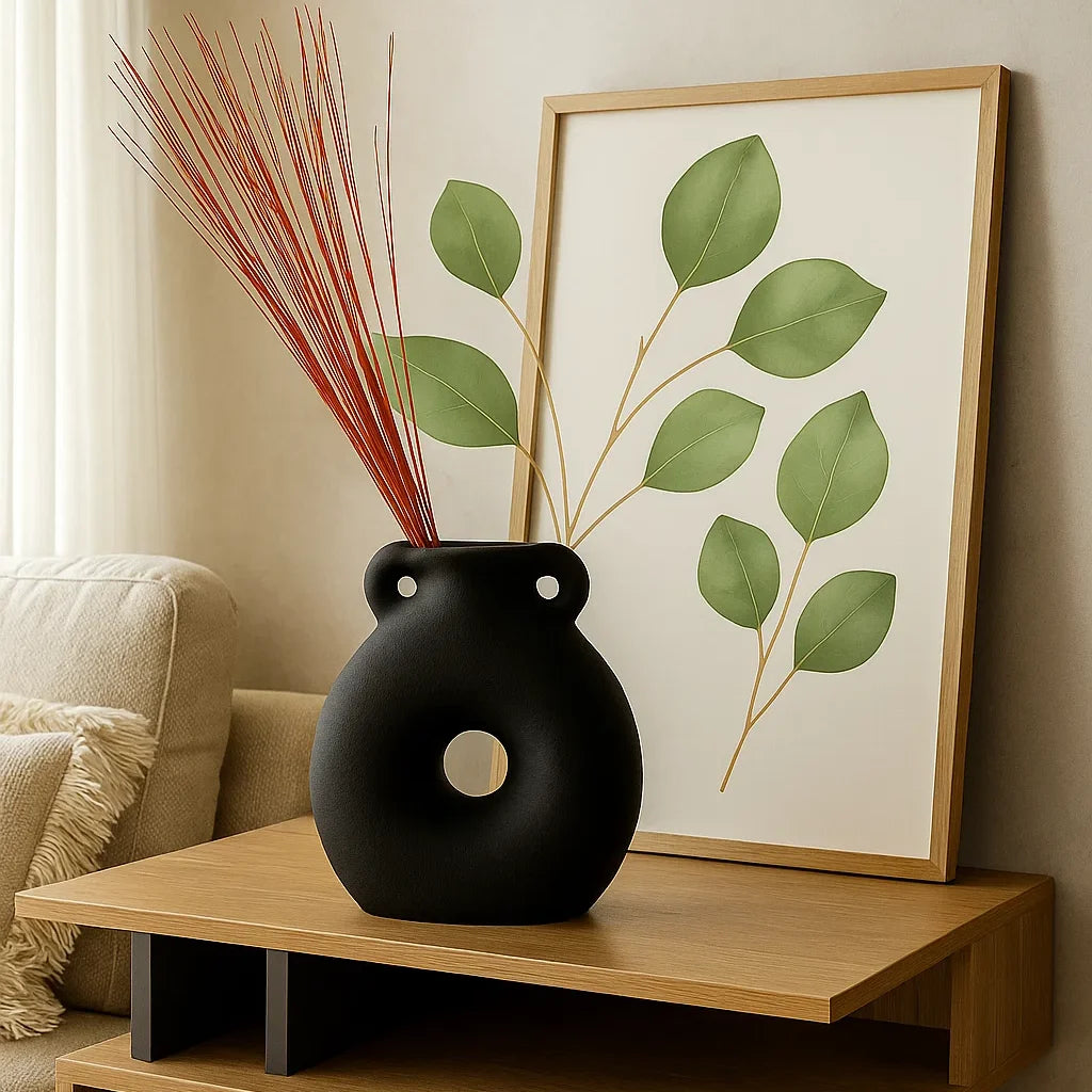 Orbit Noir Vase - Home Decor