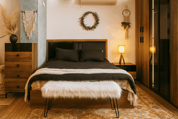 Black Oak Master Bedroom (With Dressing)