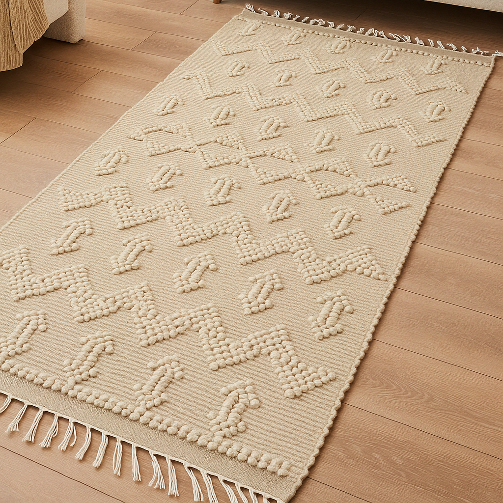 Luna Cream Kiliim - Home Decor