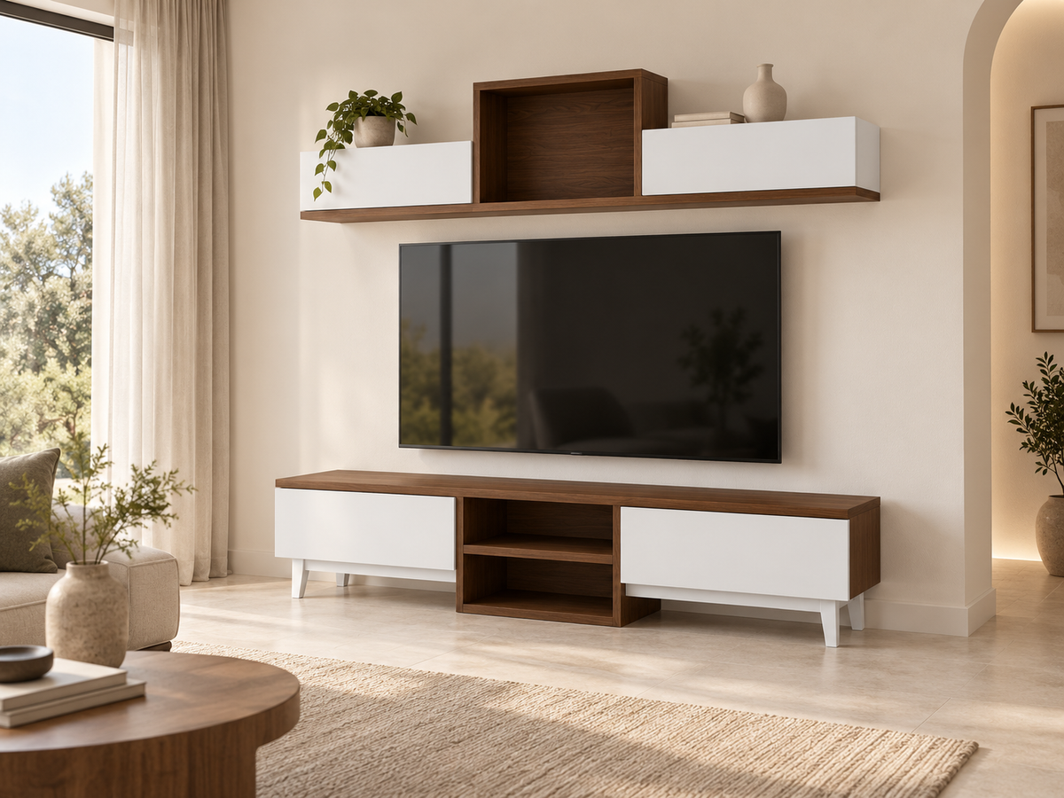Double up tv table