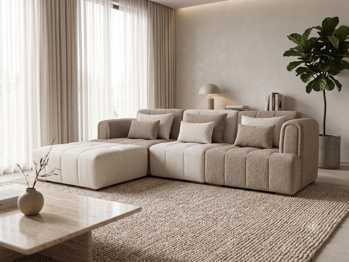 Pouvana l-shape corner sofa - Woodandmore