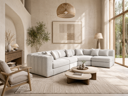 Naimo l-shape corner sofa - Woodandmore