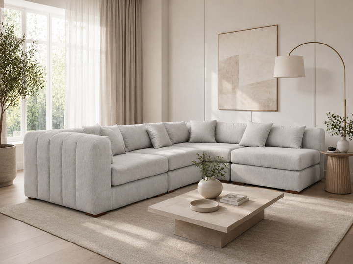Naimo l-shape corner sofa - Woodandmore