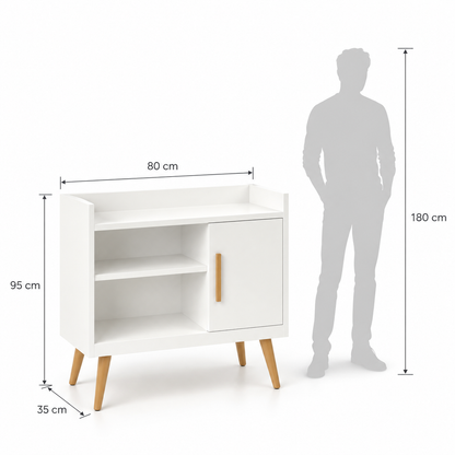 Naiy Coffee Corner dimensions: 80 cm wide, 35 cm deep and 95 cm high.