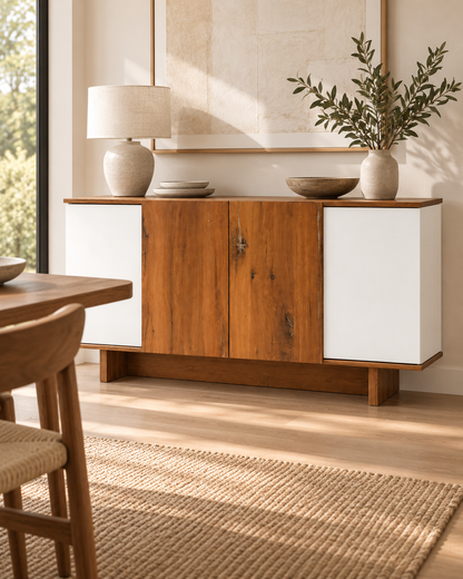 Navo Buffet — styled beside a dining table.