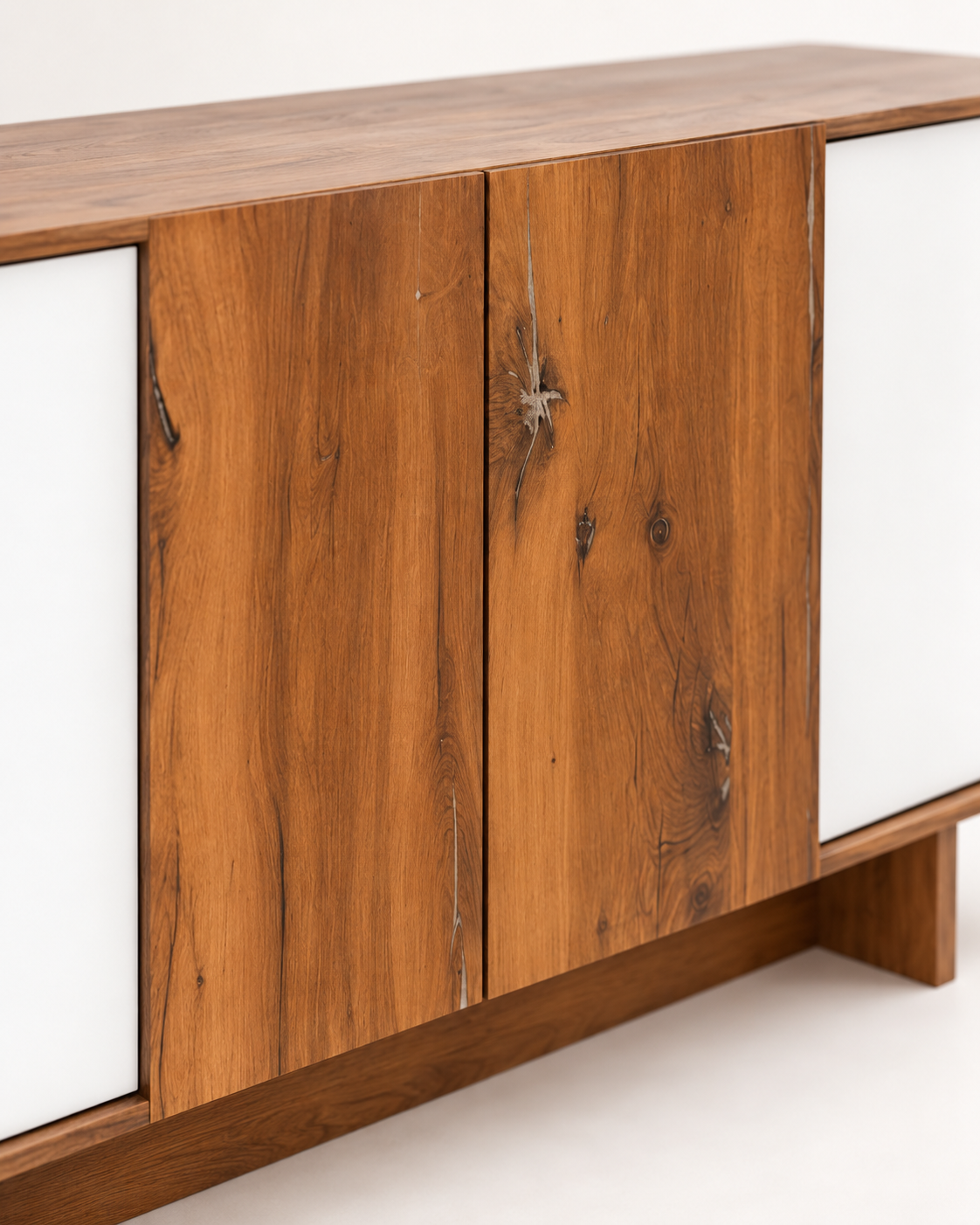 Navo Buffet — close-up of the wood-tone centre doors.