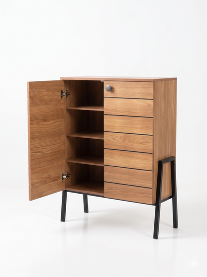 Oak Crest shoe Rack- light brown