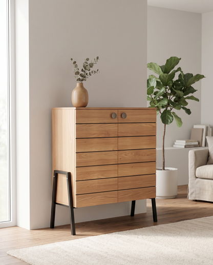 Oak Crest shoe Rack- light brown