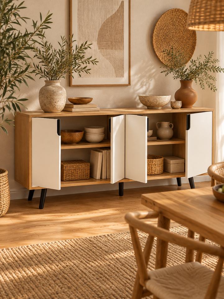 Reo Buffet — doors open showing storage compartments.