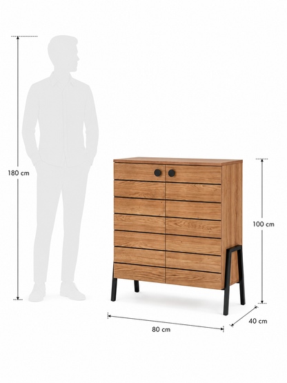 Oak Crest shoe Rack- light brown - Woodandmore