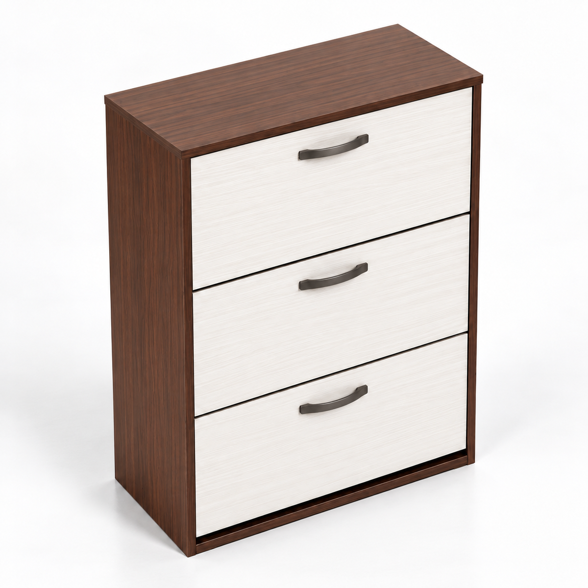 Tri-Wide — angled view with three white compartment fronts.