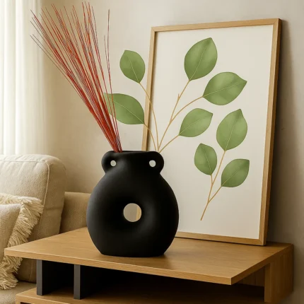 Orbit Noir Vase - Home Decor